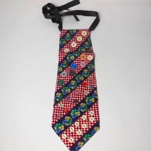 Woman's Beaded pendent tie, hand beaded necklace, handcrafted  neckwear, unique